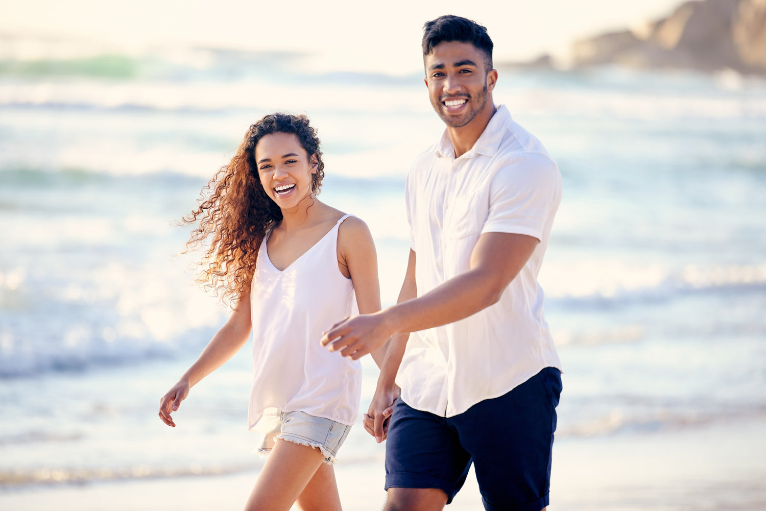 couple walking together